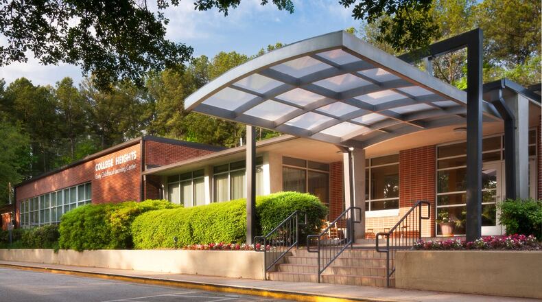 College Heights, originally an elementary school built in the 1940s, is currently the site of City Schools Decatur’s Early Childhood Learning Center. Superintendent David Dude said recently the district may eventually need two ECLCs, meaning that College Heights will probably be renovated into a K-2 elementary, sometime after 2021. Courtesy of City Schools Decatur.