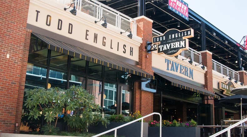 The exterior of Todd English Tavern, which was part of the LIVE! at the Battery development adjacent to Suntrust Park. CONTRIBUTED BY HENRI HOLLIS