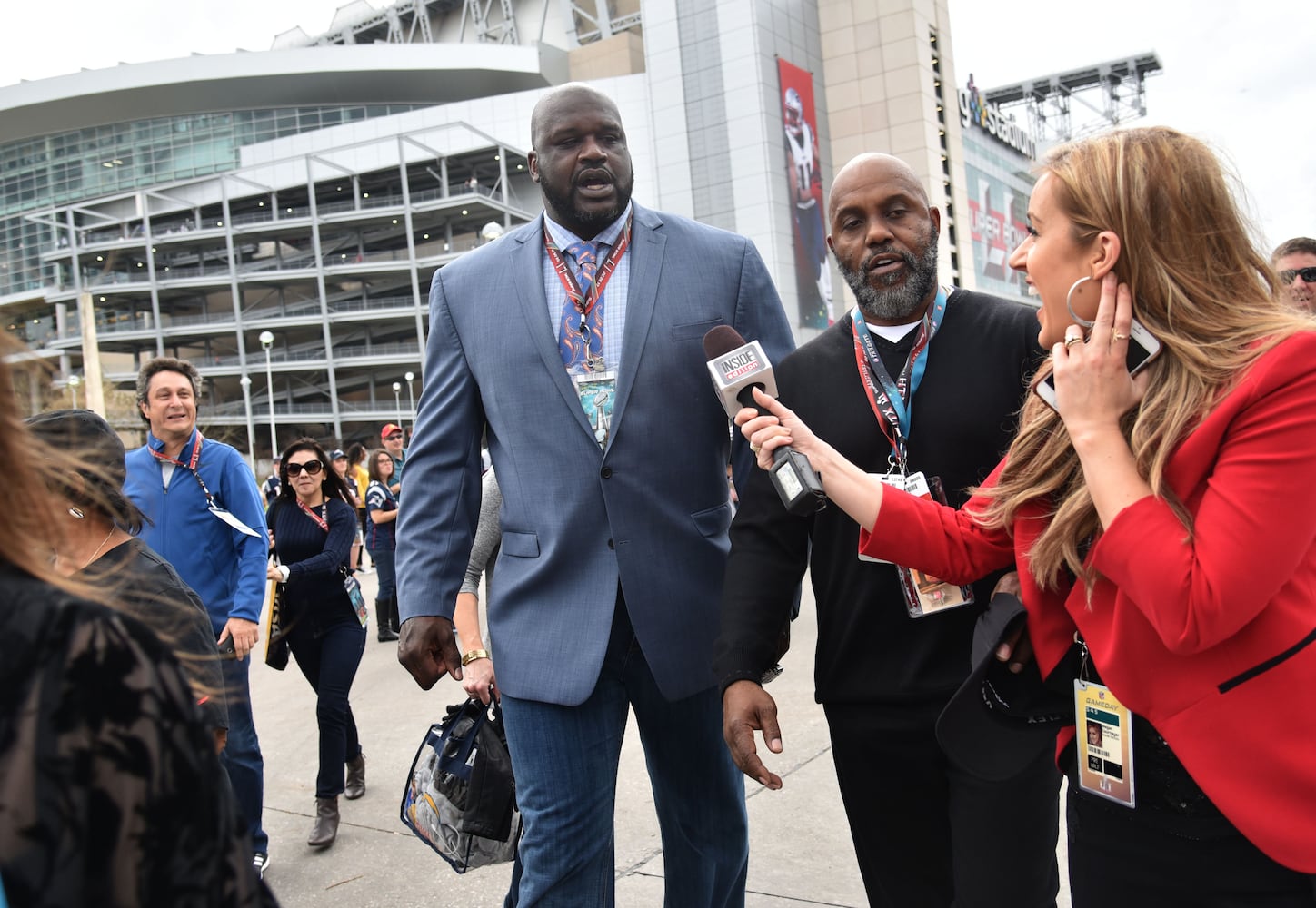 Falcons fans party in Houston on Super Bowl Sunday