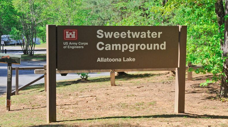 The Sweetwater Campground and others at Allatoona Lake are to open Monday, June 1, for the summer season. They had been closed due to the COVID-19 pandemic. U.S. ARMY CORPS OF ENGINEERS via Facebook