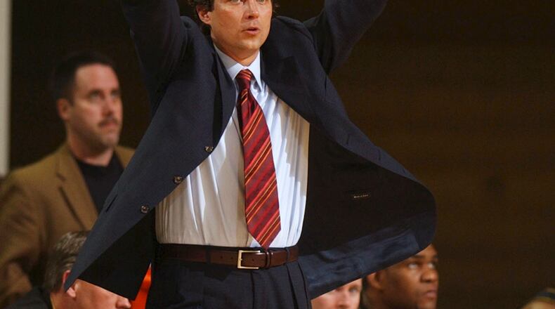 Missouri basketball coach Quin Synder directs his team during a game against Baylor, Tuesday, Feb. 7, 2006, in Waco, Texas. One day after saying he planned to finish the season, Snyder resigned Friday, Feb. 10, 2006, ending a seven-year stint that began with high hopes but ended in disappointment. (AP Photo/Rod Aydelotte) Quin Snyder's last head coaching job came with Missouri. (AP photo)