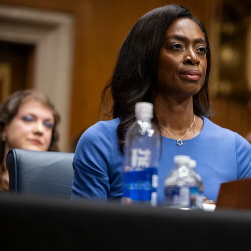Dr. Erica Schwartz, nominee to be the director of the Centers for Disease Control and Prevention, testifies during a Senate Committee on Health, Education, Labor, and Pensions confirmation hearing in Washington, DC on July 15, 2026. (Nathan Posner for the Atlanta Journal-Constitution)