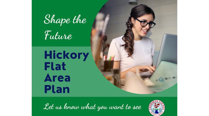 Cherokee County residents and businesses will have three weeks to respond in each of the next two virtual meeting periods, Dec. 2-23 and Jan. 13-Feb. 3, for the Hickory Flat Area Plan.