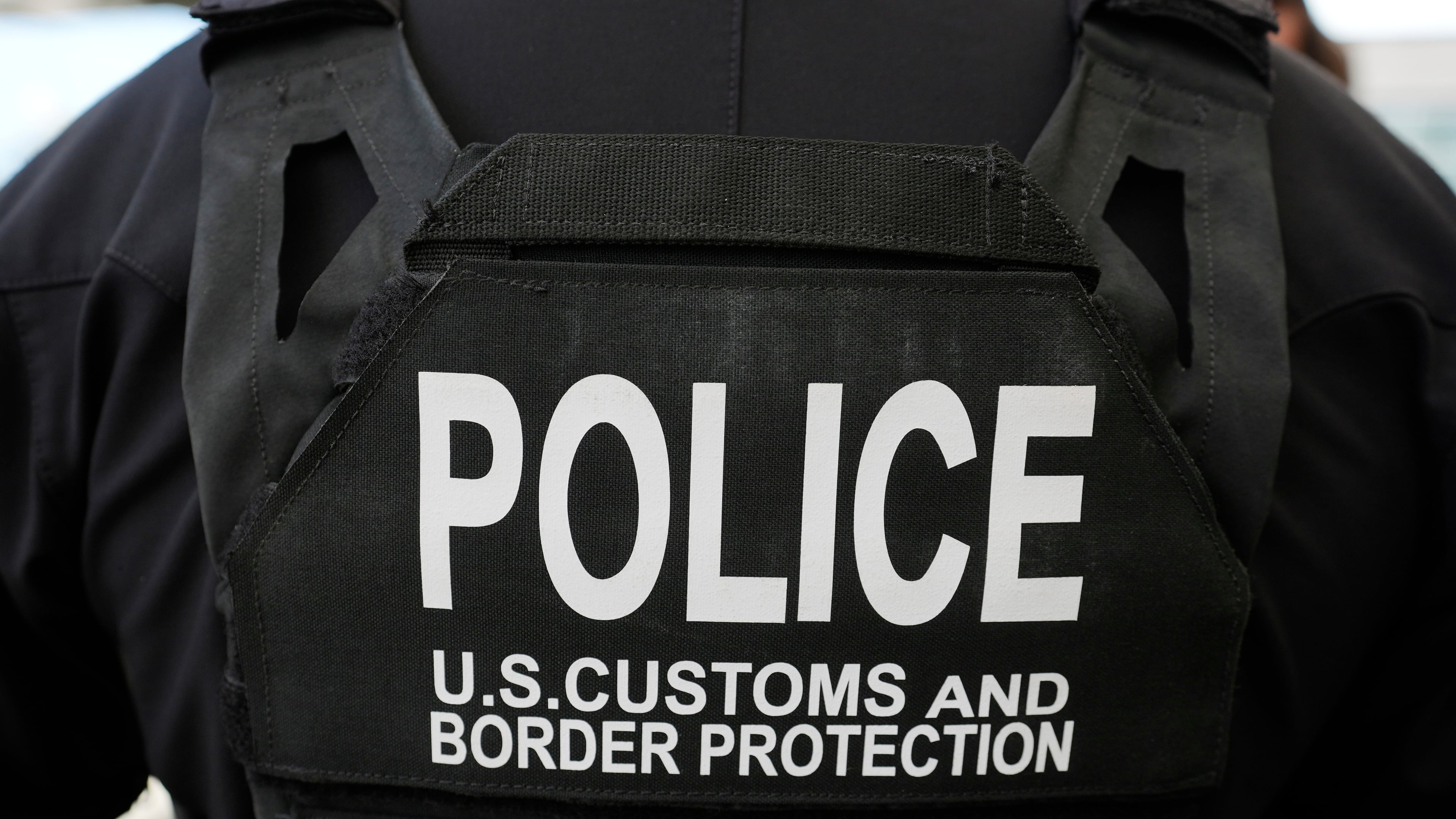 FILE - A U.S. Customs and Border Protection officer is seen on March 16, 2025, in San Diego. (AP Photo/Alex Brandon, File)