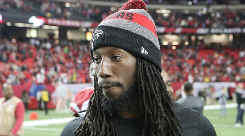 Eventually, missing Desmond Trufant might sink the Falcons D. Photo by: Curtis Compton/ccompton@ajc.com