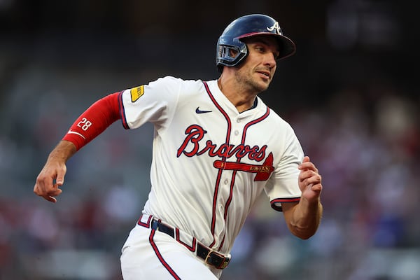 First baseman Matt Olson helped the Braves spring toward another win over the Mets. 