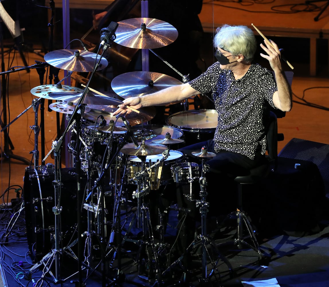 Stewart Copeland, founding member and legendary drummer for The Police, brought his "Police Deranged" tour to Symphony Hall on Sunday, November 7, 2021.
Robb Cohen for the Atlanta Journal-Constitution