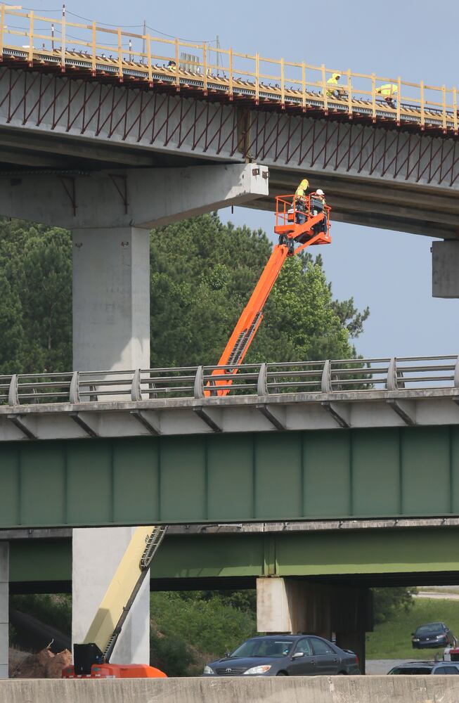 Northwest Corridor express lanes under construction
