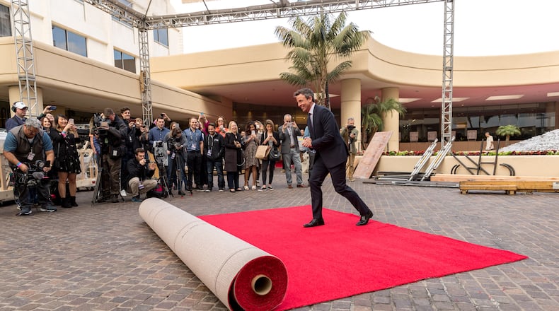 Seth Meyers will host the 75th annual Golden Globes Awards. Photo: Christopher Polk/Getty Images