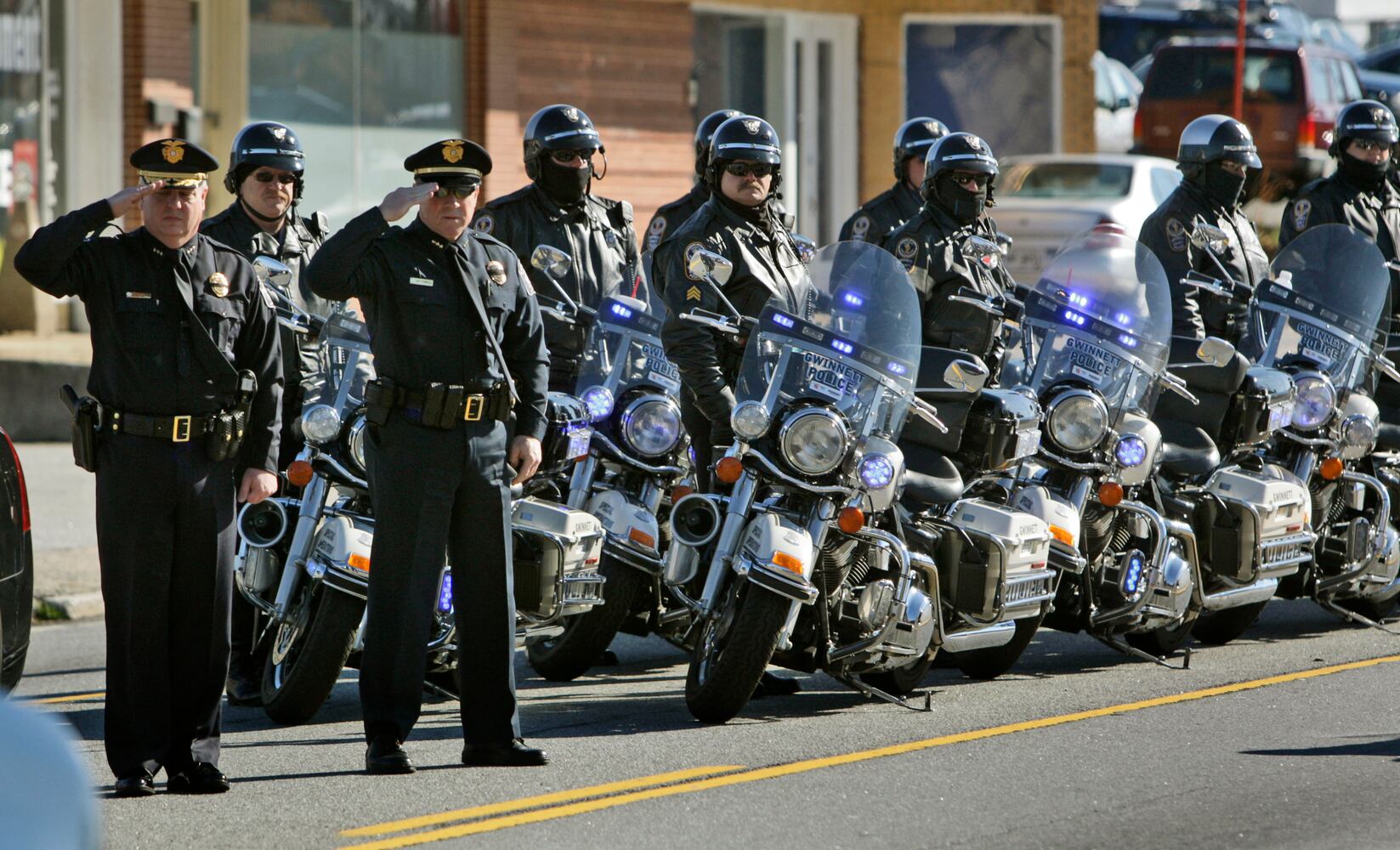 Services for Marietta firefighter Lonnie Lee Nutt at Roswell Street Baptist Church in Marietta