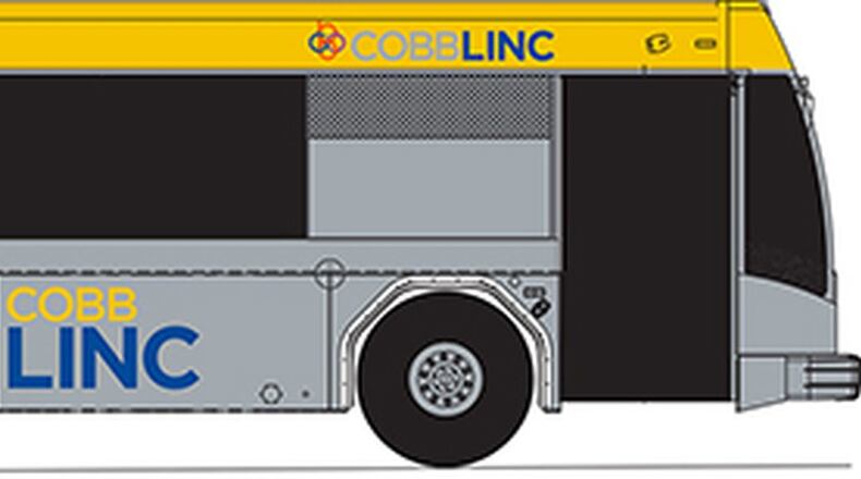 A rendering of the new branding of Cobb transit
