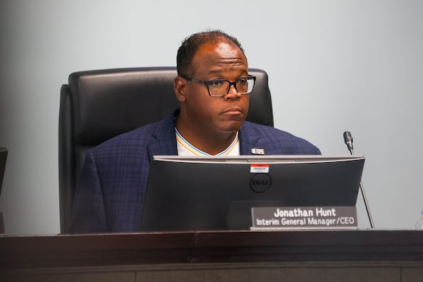CEO Jonathan Hunt listens during a board meeting at the MARTA Headquarters in Atlanta on Thursday, June 11, 2026. (Abbey Cutrer/AJC)