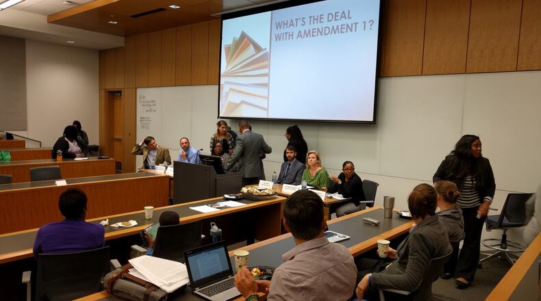 Georgia State University offices will be closing at noon Friday because of expected snow. Returning on-campus students can still move in Saturday. SOURCE: TY TAGAMI/AJC