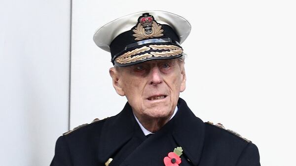 Prince Philip, Duke of Edinburgh, during the annual Remembrance Sunday memorial on November 12, 2017 in London, England. (Photo by Chris Jackson/Getty Images)