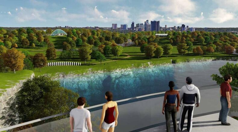 A rendering of Westside Park at Bellwood Quarry. Credit: CITY OF ATLANTA