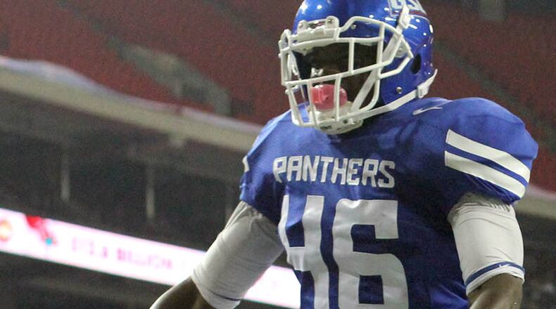 Georgia State's starting outside linebacker Jarrell Robinson is one of a number of Panthers who grew up in the shadows of Georgia Southern.