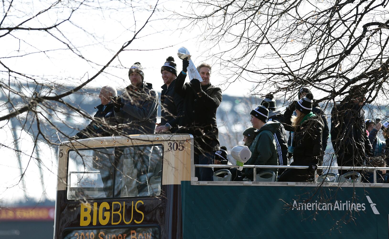 Philadelphia Eagles fans celebrate Super Bowl win with parade