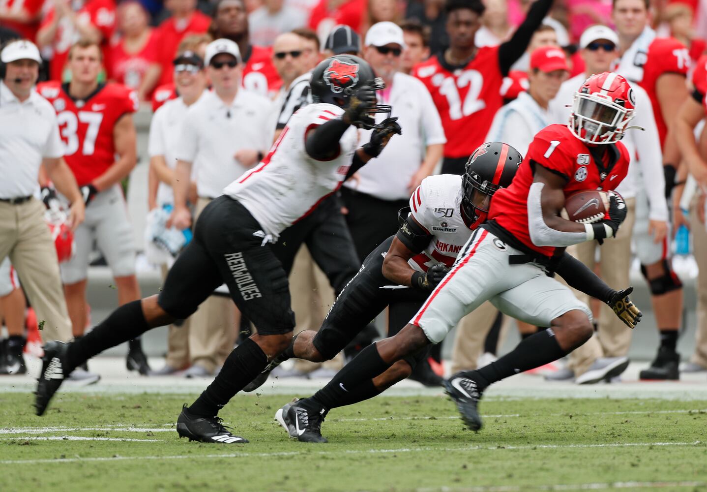 Photos: Bulldogs piling up points against Arkansas State