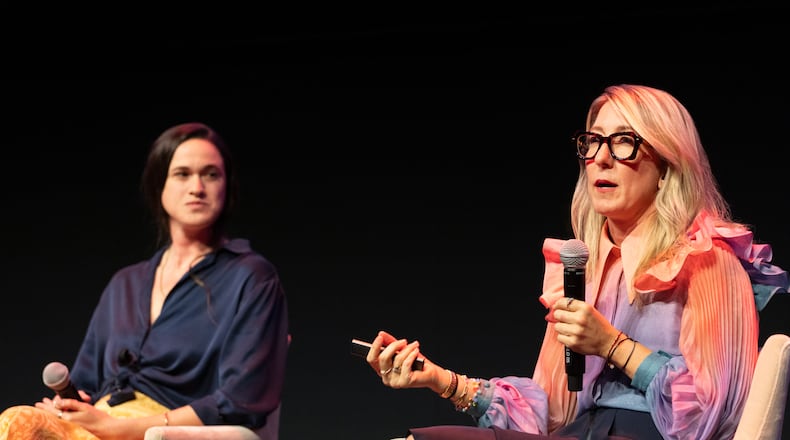 "Stranger Things" costume designer Amy Parris (right) and assistant costume designer Kristin Garaventa (left) spoke at SCAD TV Fest about storytelling through costumes. Photo courtesy of SCAD.