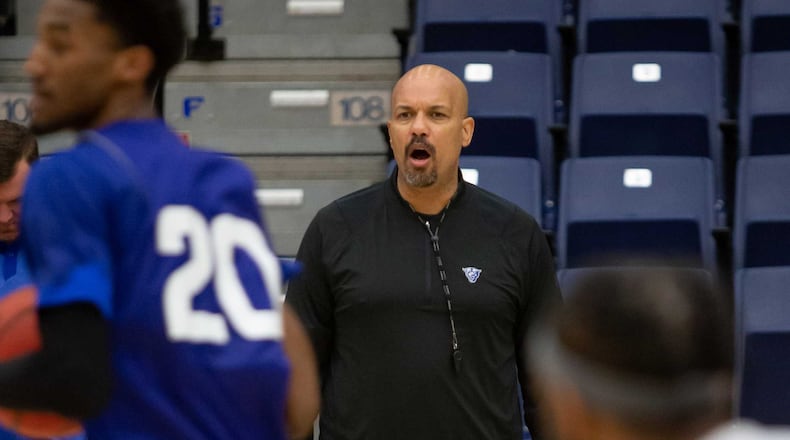 Georgia State coach Rob Lanier saw his team improve to 11-6. AJC file photo.