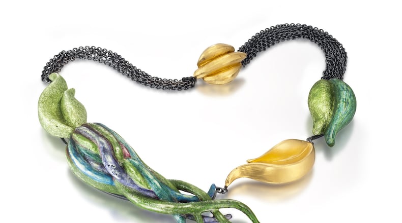 Shana Kroiz uses swirls, swooshes, curves and spirals in her sculptural work.