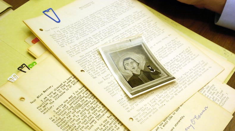 Emory’s literary archive is among the world’s important, especially for poetry. Works by Flannery O’Connor are already among the many importants papers housed there. This is a letter written by O’Conner. (file photo)
