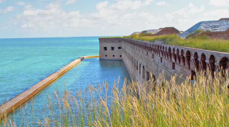 Dry Tortugas National Park features Fort Jefferson, one of the largest 19th-century forts in the country. CONTRIBUTED BY DRY TORTUGAS NATIONAL PARK