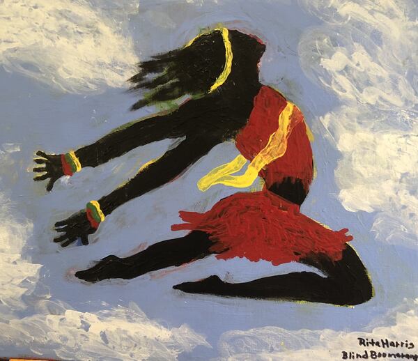 Rita Harris painting. Courtesy of Rita Harris