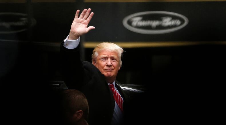 Republican Donald Trump at Trump Tower. (AP Photo/Julio Cortez, File)