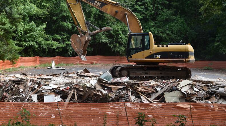The South Cobb Redevelopment Authority has plans to sell over half of the land it acquired near the former Magnolia Crossing apartment property on Six Flags Drive. (BRANT SANDERLIN/BSANDERLIN@AJC.COM)