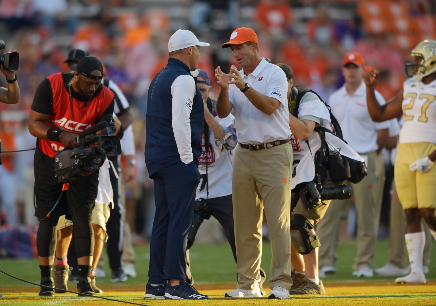 Photos: Jackets open season, battle Clemson