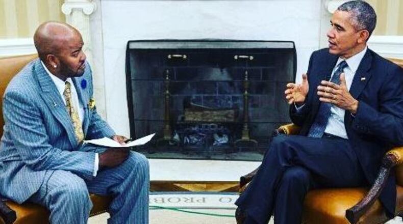 Ryan Cameron sits down with the prez. CREDIT: White House