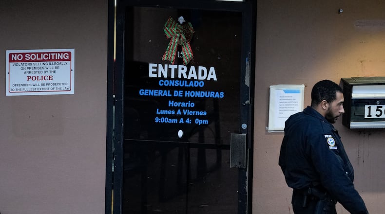 Doraville police investigated a shooting at the Honduran Consulate on Monday. The shooting left the consulate's security guard, Jesus Loera, dead and another person injured.
