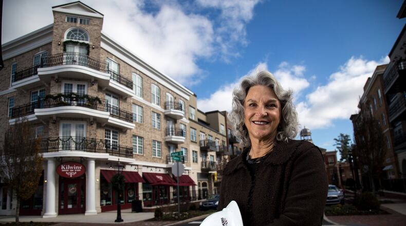 Developer Cheri Morris helped make the new Alpharetta City Center happen. STEVE SCHAEFER / SPECIAL TO THE AJC