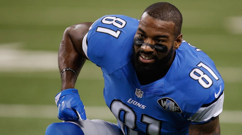 Wide receiver Calvin Johnson retired from the Detroit Lions following the 2015 season.