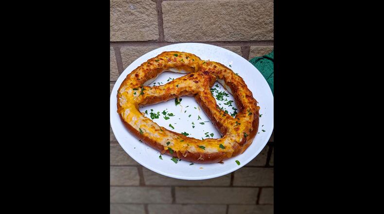 The crab pretzel from The Daily Tavern.