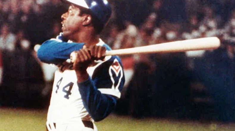 On April 8, 1974, the Braves' Hank Aaron smashed his 715th career home run to pass Babe Ruth for baseball's most prestigious record. (AJC file photo)
