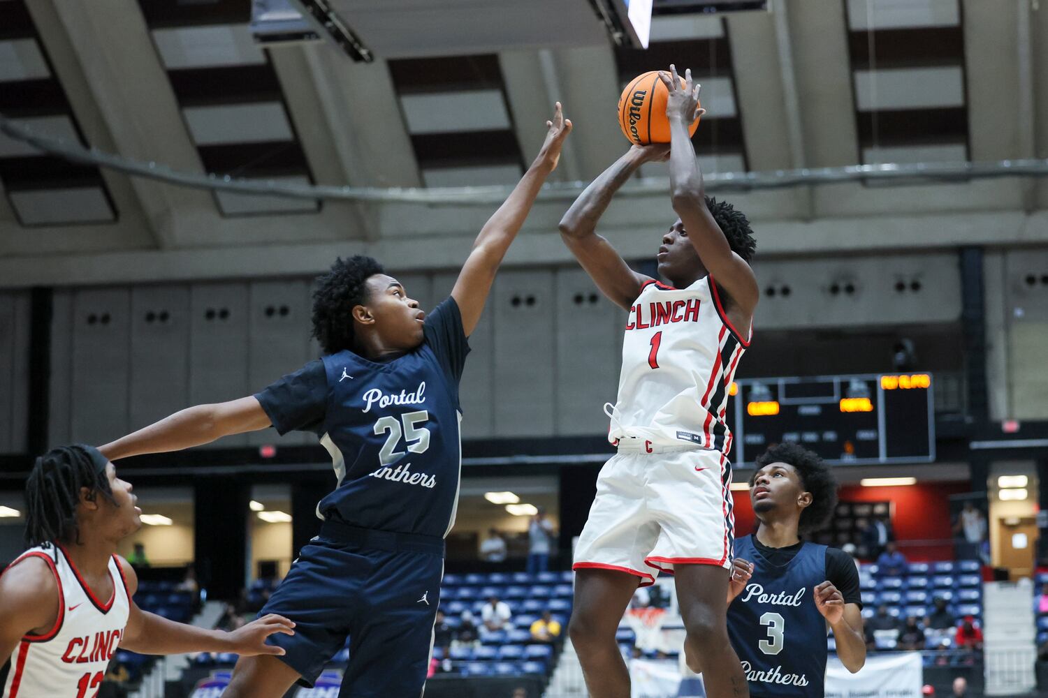 Class A Division 2 Boys State Championship game between Clinch County and Portal