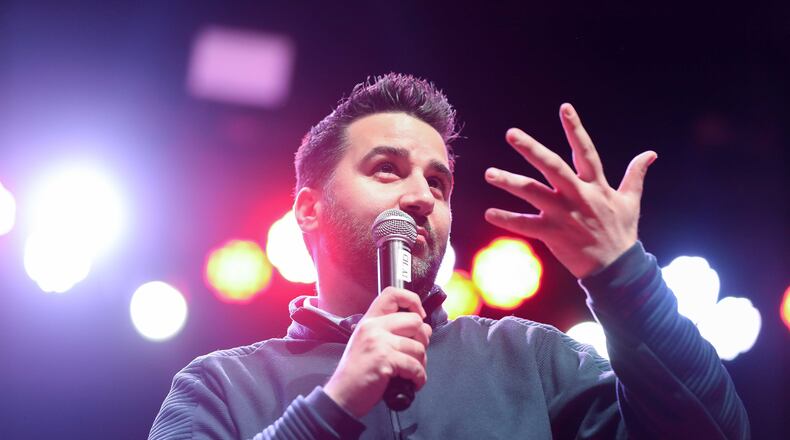 Bright lights and big decisions these days for Braves GM Alex Anthopoulos. (Branden Camp/Special to AJC)