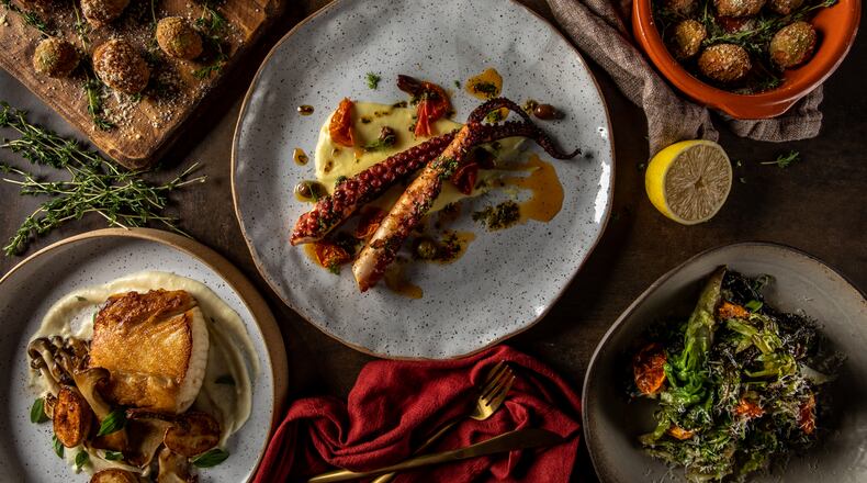 Dishes from the menu of Enzo Steakhouse.