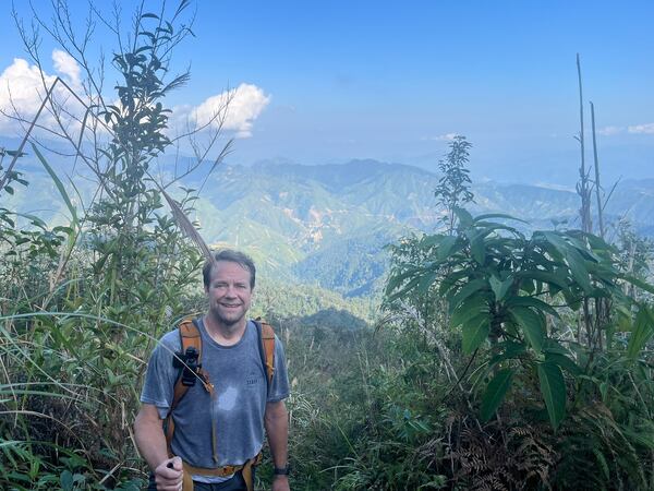 McMahan in Vietnam's Ta Xua mountain range. (Courtesy of Atlanta Botanical Garden)