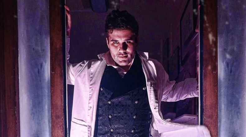 Robert Hindsman as the Doctor welcomes new patients into the Wren’s Nest Asylum during the opening moments of “The Edgar Allan Poe Experience,” an immersive theatrical presentation. CONTRIBUTED: BREE CLOWDUS