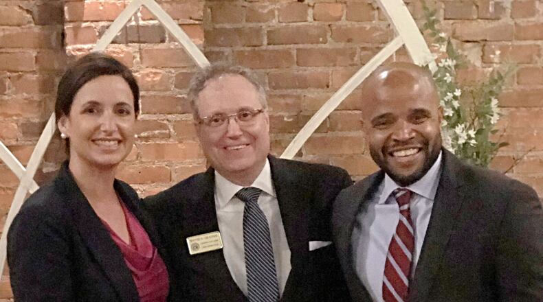 Cobb Juvenile Court judges include (L-R) Judge Amber Patterson, Judge Wayne Grannis and Judge-Elect Kareem West. Grannis will establish a new specialty court - called R.I.S.I.N.G. - in mid-January to assist first-time, gang-related offenders and high-risk youths and offer counseling services and life skill resources for them and their families. Courtesy of Cobb County