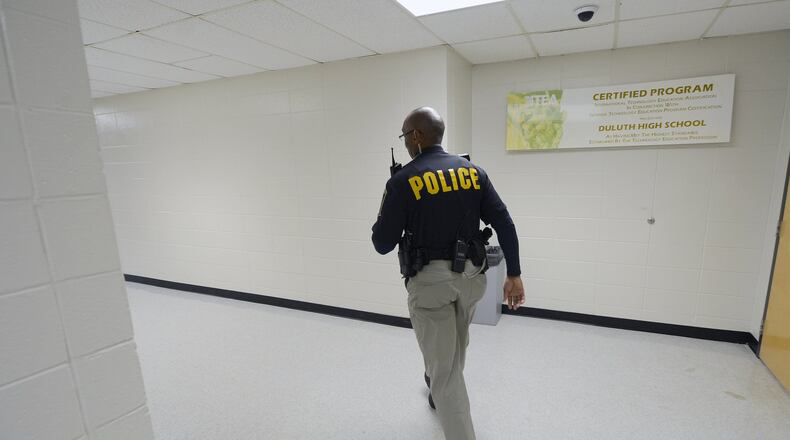 A parent-led, grassroots organization has demanded that Gwinnett County Public Schools do away with its police force. The Gwinnett Parent Coalition to Dismantle the School-to-Prison Pipeline sent a letter to the superintendent and the board of education in mid-June outlining the reasons why the officers were detrimental to learning and student health. AJC file photo