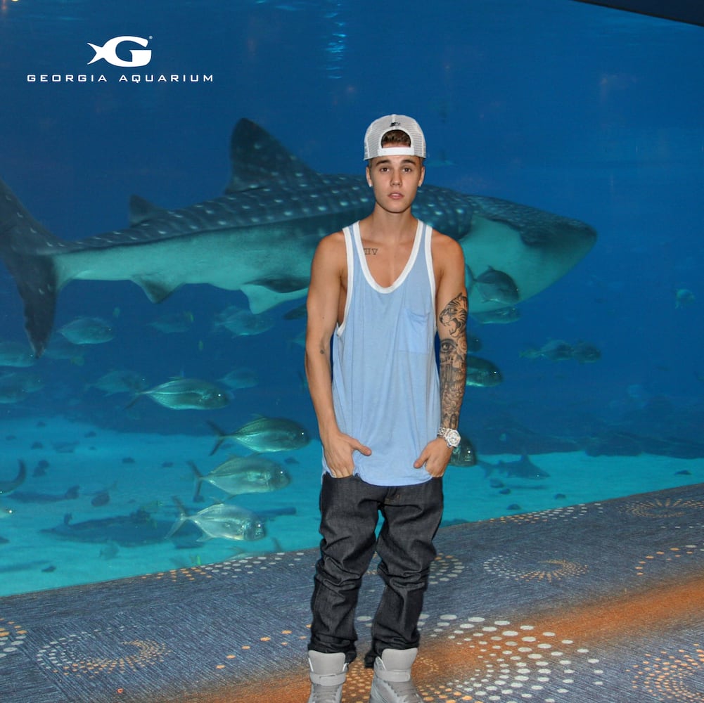 Celebrities visit Georgia Aquarium