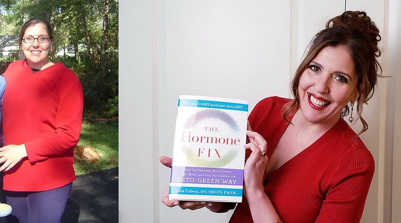 In the photo on the left, taken in November 2005, Dr. Anna Cabeca weighed 240 pounds. In the photo on the right, taken in April, Cabeca, who wrote the best-selling “The Hormone Fix,” weighed 155 pounds. (All photos contributed by Dr. Anna Cabeca).