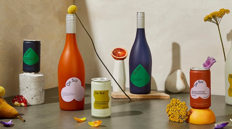 Katy Perry and master distiller Morgan McLachlan created the De Soi line of nonalcoholic aperitifs. Courtesy of Jenelle Fong