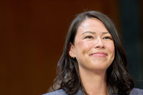 Suzana Carlos, head of music policy at YouTube, attends a Senate Judiciary Subcommittee on Privacy, Technology, and the Law hearing about AI deepfakes, Wednesday, May 21, 2025, in Washington. (AP Photo/Jacquelyn Martin)