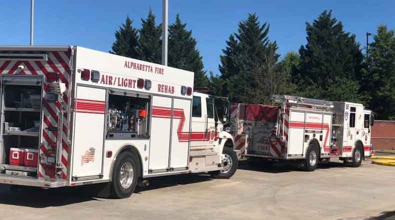Alpharetta recently approved the sale of a reserve fire engine to Lanier Technical College. (Courtesy Alpharetta Fire Corps)