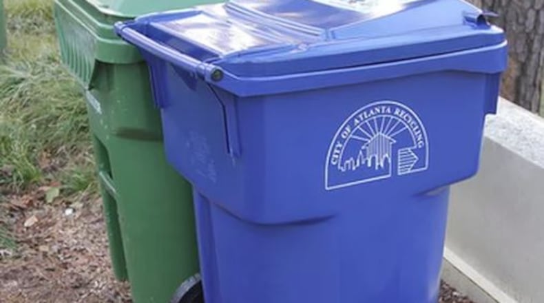 The city of Atlanta is changed trash collection from four days to five. CONTRIBUTED